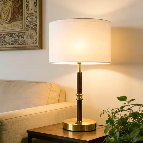 Table Lamp for Bedroom with USB & AC Outlet, Bulb Not Included - Image 5