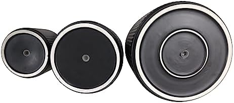 Amazon Basics Fluted Ceramic Planters for Indoor Outdoor Plants, Round Flower Pots with Drainage Hole, Set of 3, 6 inch, 8 inch, 10 inch, Black - Image 4