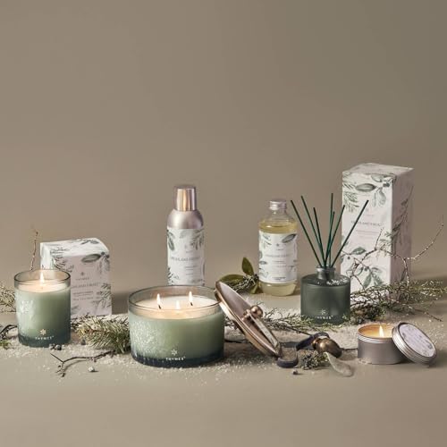 Thymes Scented Candles for Home Decor - Luxury Home Fragrance Gifts for Women & Men - Winter Candles with Crisp Notes of Sage, Eucalyptus, & Cypress Needles - Sage-Green (Highland Frost, 6.5 oz) - Image 7