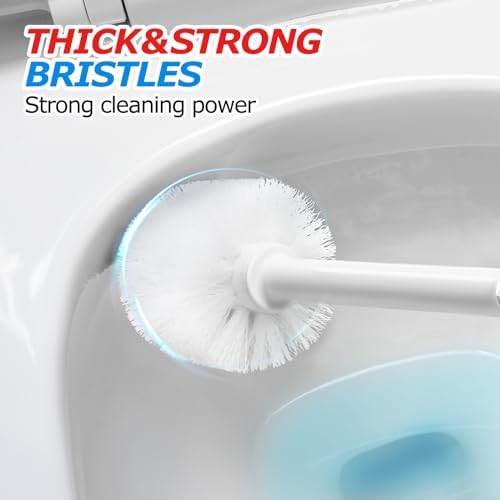 FORASTO 2in1 Toilet Brush & Plunger Set, Bathroom Essentials for Apartment - Image 5