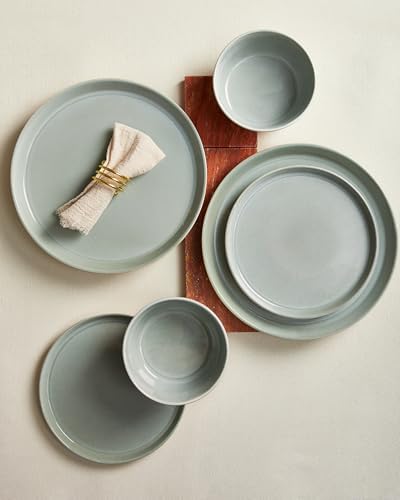 Pokini Ceramic Plates and Bowls Sets for 8, 24pcs Dinnerware Sets, Dish Set - Image 4