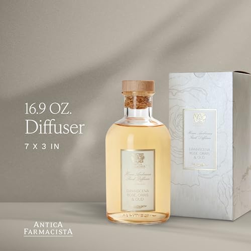 Antica Farmacista Reed Diffuser, Damascena Rose, Orris & Oud, 16.9 fl oz - Image 2