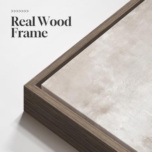 Oversized Framed Neutral Abstract Wall Art for Living Room Decor, 48x48 In - Image 4