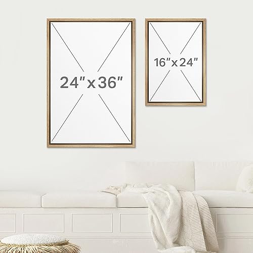 SIGNWIN Framed Canvas Print Wall Art Vintage Fern Leaf Silhouettes Natural Botanical Rustic Illustrations Modern Art Decorative Contemporary for Living Room, Bedroom, Office - 24"" x36 x2 Natural - Image 6