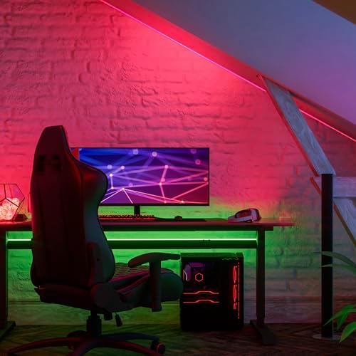 Feit Electric 10ft Color LED Tape Light, Dimmable, RGB Color with Remote Control, Cut-to-Fit Design, 5V USB-Powered Display Lighting, Indoor Use Only, 25,000-Hour Lifetime, TAPE120/RGB/USB - Image 7