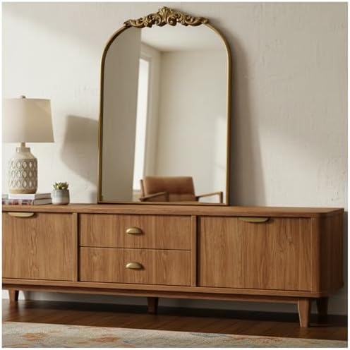 24x36in Ornate Baroque Wall Mirror - Image 4