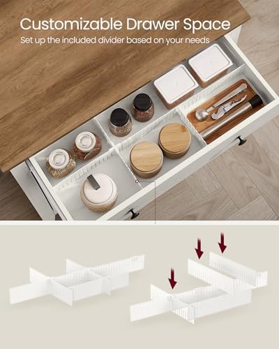 VASAGLE Buffet Cabinet, Coffee Bar with a Drawer, Adjustable Shelf - Image 5