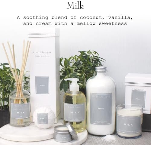 K. Hall Designs Milk Scent Boxed Diffuser Kit, Creamy-Sweet Coconut Vanilla - Image 6