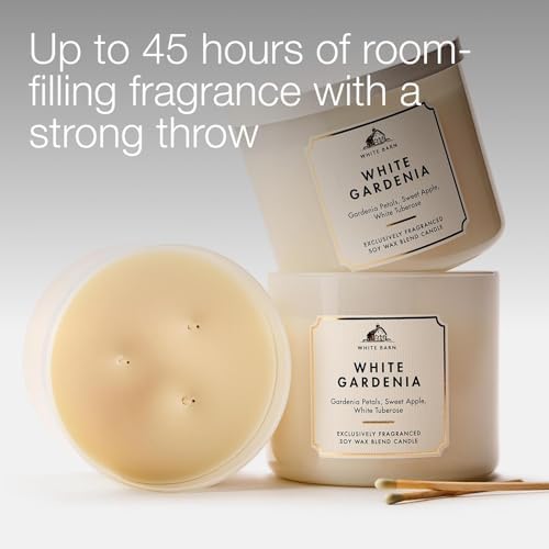 Bath & Body Works 3-Wick Candle, White Gardenia, Soy Wax Blend, 2 Pack - Image 5