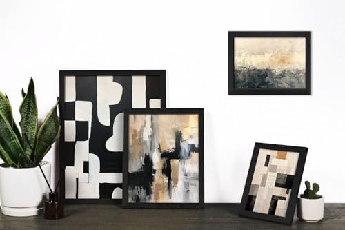 ANERZA 16 PCS Framed Black and White Abstract Wall Art Decor, Minimalist Wall Prints for Bedroom, Gallery Wall Frame Set, Posters for Living Room Aesthetic, Collage Kit, Dorm Artwork - Image 5