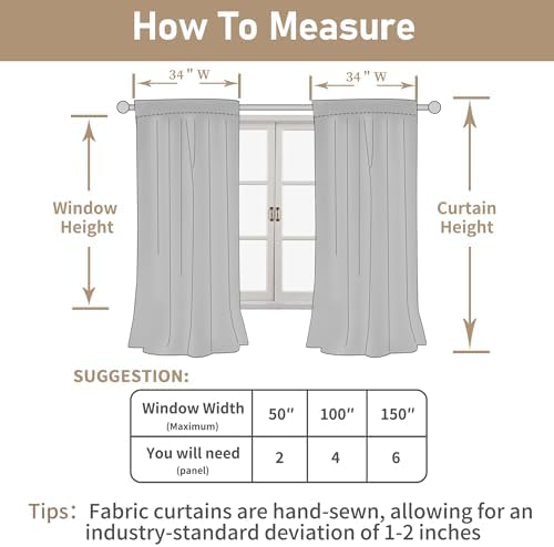 LAMIT Taupe Linen Curtains for Living Room Bedroom 84 inch Length 2 Panels - Image 7