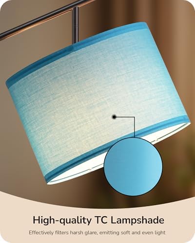 EDISHINE Blue Floor Lamps for Living Room, 64.7" Modern Standing Lamp - Image 4