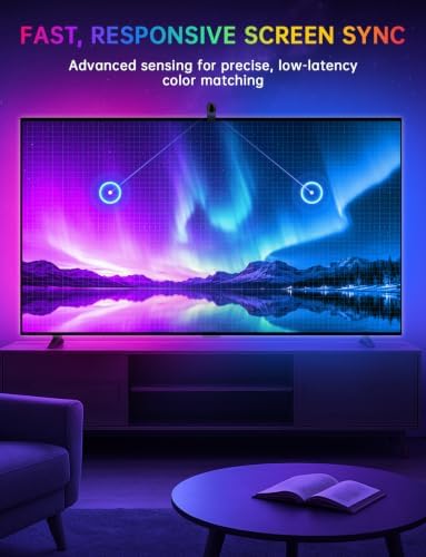 Upgraded TV LED Backlight with Sensor, LED Sync Lights for TV 55-65 Inch - Image 7