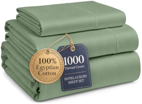 LANE LINEN Dorm Sheets Twin XL Set 100% Egyptian Cotton - Iceberg Green by LaneLinen