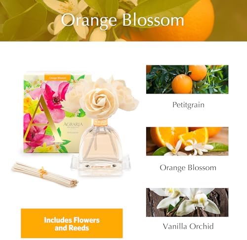 Agraria AirEssence Flower and Reed Diffuser Set, Hand Crafted Sola Flower Botanical Home Fragrance Diffuser, Home Decor for Living Room, Bedroom and More - Image 3