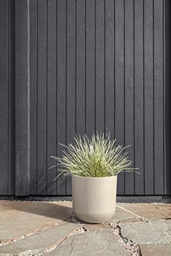 Veradek Round Lima Plastic Planter Pots for Indoor/Outdoor Garden Use, Sand Color, 5 Year Warranty - Image 5