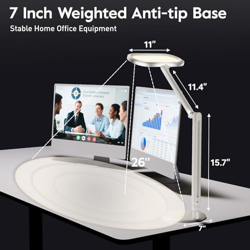 LitONES Premium LED Desk Lamp, Dual-Sided Soft Lighting with Knob Remote - Image 6