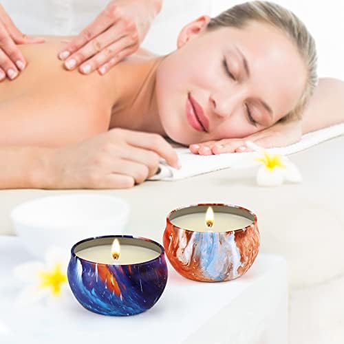 YOROXRG 16 Pack Scented Candles Gift Set - 2.5oz Strong Fragrance Natural Soy Wax Candles in Portable Travel Tin Jars - Perfect for Home Decoration and Gifting - Image 6
