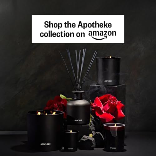 Apotheke Scented Reed Diffuser for Home, Charcoal, 10 Reed Sticks - Image 2