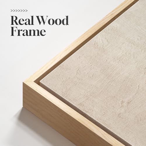 Large Framed Beige Cream Abstract Vertical Wall Art for Hallway, 2 Piece - Image 3