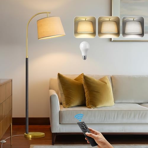 Real Wood Floor Lamps for Living Room Bedroom, 62" Mid Century Modern Lamp by G-SAFAVA