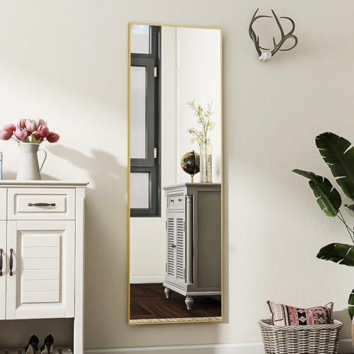 Koonmi 56"x21" Floor Mirror Full Length, Large Gold Mirror - Image 5