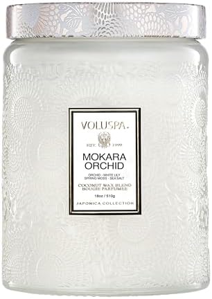 Voluspa Mokara Orchid Large Scented Candle Jar 18 Oz, 100 Hr Burn by Unknown