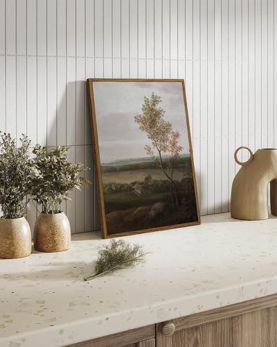InSimSea Framed Canvas Prints Art Vintage Decor, Rural Farmhouse Scenery Home Wall Decor Countryside Landscape Paintings, Wall Art for Living Room, Dining Room, 12"x16" - Image 2