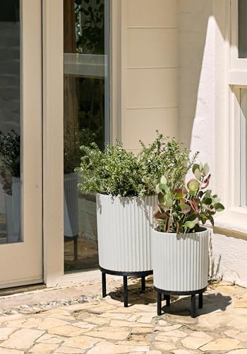 Veradek Demi Series Raised Duo Planters - Set of 2 Planters with Stands - Image 4