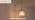 Shenmoyl Plug in Pendant Light Hanging Light Fixtures with Plugin Cord On/Off Switch,Clear Striped Glass Lampshade Brass Pendant Light - Image 7