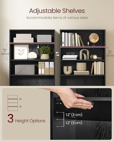 VASAGLE 4-Tier Bookshelf, Storage Organizer, 31.5 x 9.4 x 42.5 Inches - Image 4