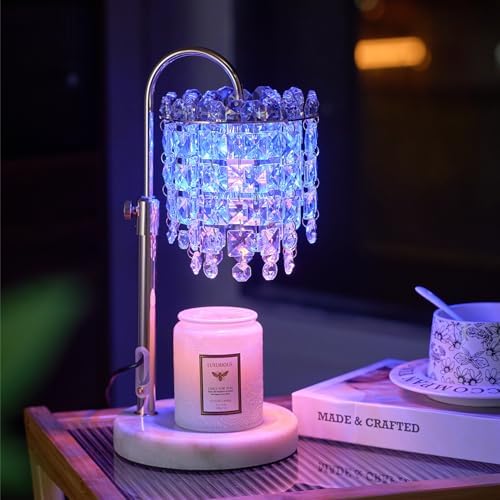 Candle Warmer Lamp with Timer Dimmer Adjustable Height for New Home Bedroom,Vintage Home Decor for Scented JaR 3 Bulbs for New Home Decor, Women Mom Christmas Birthday Gifts,Black (RGB Fgold) - Image 2
