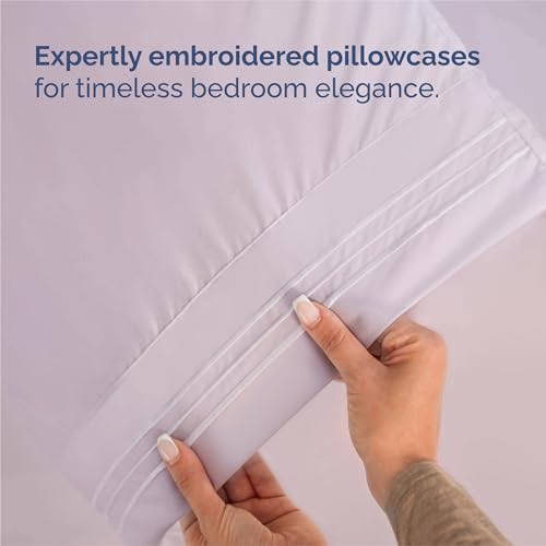 Split King Size 5 Piece Sheet Set - Breathable & Cooling - Light Lavender - Image 6