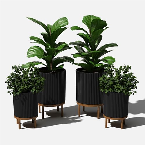 Veradek Demi Series Raised Duo Planters - Set of 2 Planters with Stands - Image 7