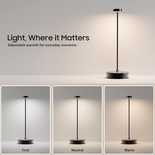 2 Pack Rechargeable Cordless Table Lamp, 6000mAh Battery Table Light - Image 5