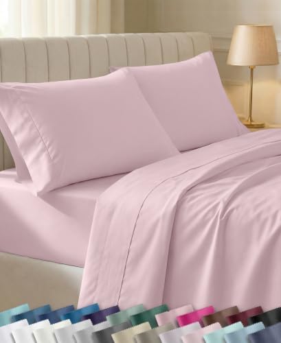 California Design Den Soft 100% Cotton Sateen Twin Size Sheets, 3 Pcs Set by CaliforniaDesignDen