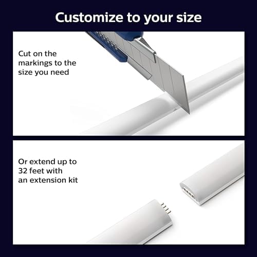 Philips Hue Indoor 6-Foot Smart LED Light Strip Base Kits with Plugs - Flowing Multicolor Effect - 2 Pack - Control with Hue App - Compatible with Alexa, Google Assistant and Apple HomeKit - Image 4