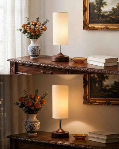 EZVALO Dimmable Cordless Table Lamp, Small Ambient Light with Timer - Image 2