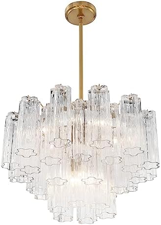 Crystorama Addis 9 Light Aged Brass Chandelier - Image 3