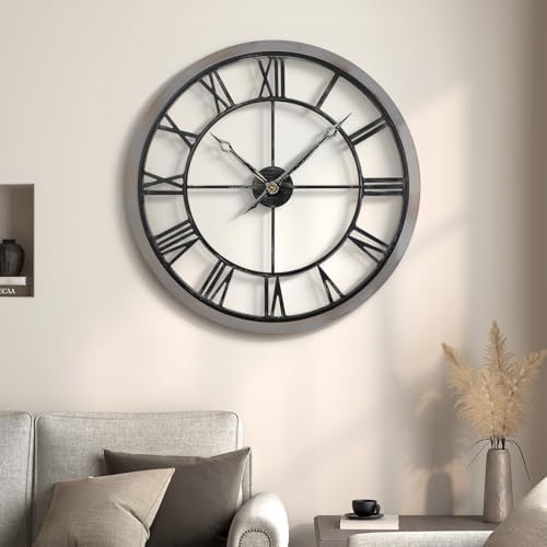 Cuspin 24 Inch Farmhouse Wall Clock, Rustic Clocks for Living Room Decor - Image 2