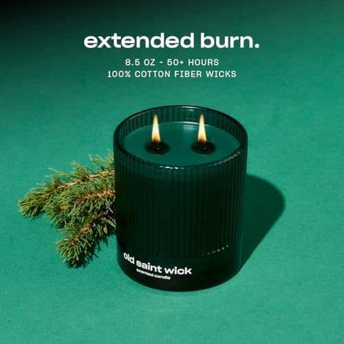 Old Saint Wick Scented Holiday Candle by Snif, Woody, Aromatic, Fir Scent, 50+ Hours, 100% Cotton Fiber Wicks, Soy Wax Blend, Non-Toxic, Vegan, 8.5oz - Image 4
