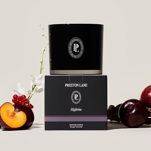 Preston Lane Scented Candle 24oz Long-Burn 3-Wick Soy Wax - Highrise - Image 2