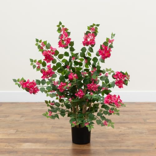 Nearly Natural 42 in Artificial Bougainvillea Tree with Pink Blooms - Image 2