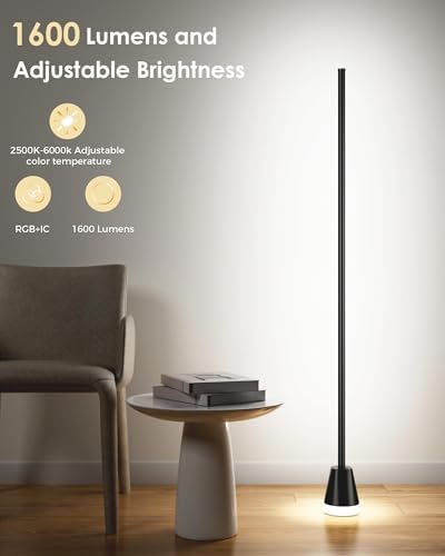 2 Pack Corner Floor Lamp, Smart RGB LED Corner Lamp with App and Remote Control, 172 LED Lighting and 16 Million Colors Changing Standing Lamps with Music Sync for Living Room, Bedroom, Gaming Room - Image 5
