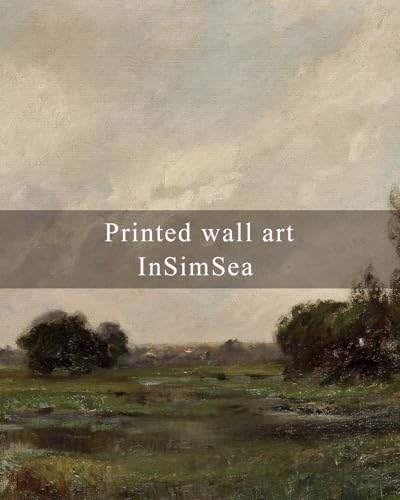 InSimSea Framed Canvas Wall Art, Vintage Landscape Art for Living Room Hallway Shelf, 10x8in, Impressionist French Countryside Painting, Rustic Farmhouse Cozy Mid Century Small Nature Decor - Image 6