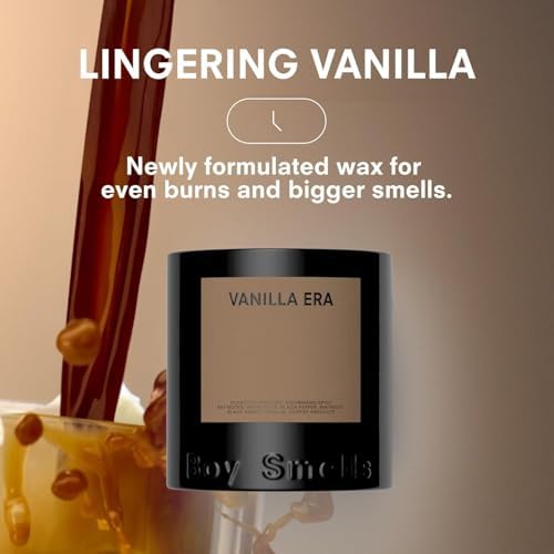 Boy Smells Vanilla Era Candle – White Tulip, Vanilla, and Espresso – Gourmand and Spicy Scented Candle - Image 3