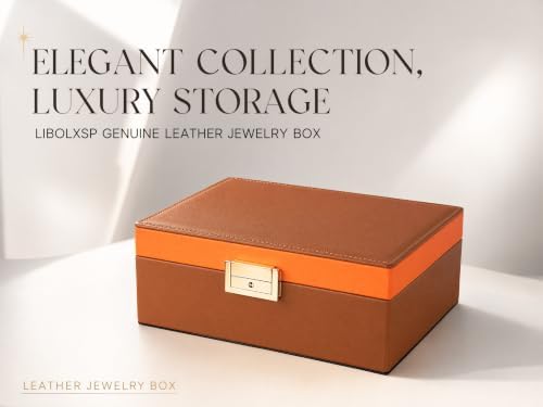 Genuine Leather Jewelry Box Organizer for Women - Image 2