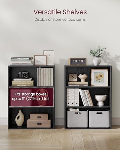 VASAGLE Set of 2 3-Tier Open Bookshelves, 23.6 Inches Wide - Image 5