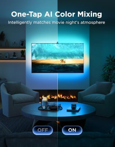 Govee TV Backlight 3 with Dual 4MP Lens, TV Lights Sync to 55-65 Inch TVs - Image 4