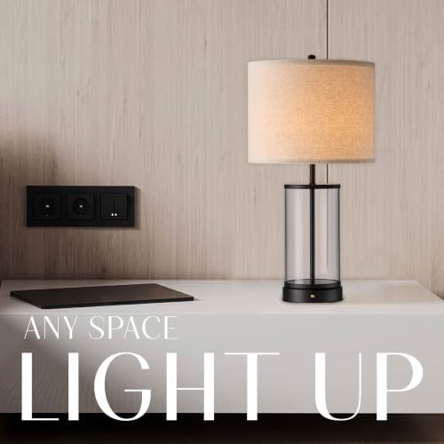 O’Bright Luma - Battery Powered Table Lamp (Black, 24-inch) - Image 6